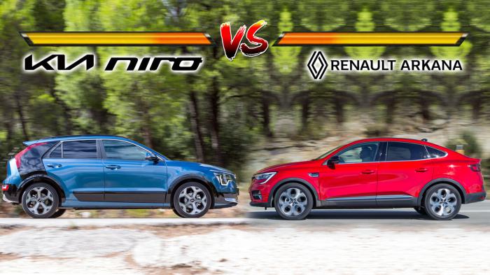 Kia Niro VS Renault Arkana Συγκριτικό