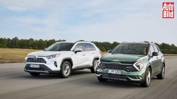 Kia Sportage VS Toyota RAV4: Ποιο υβριδικό SUV κερδίζει; 