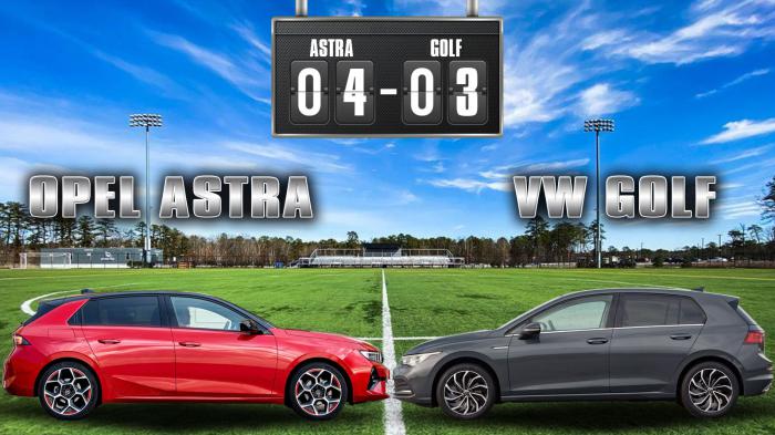 Το Opel Astra κέρδισε το VW Golf στο 90ο λεπτό 