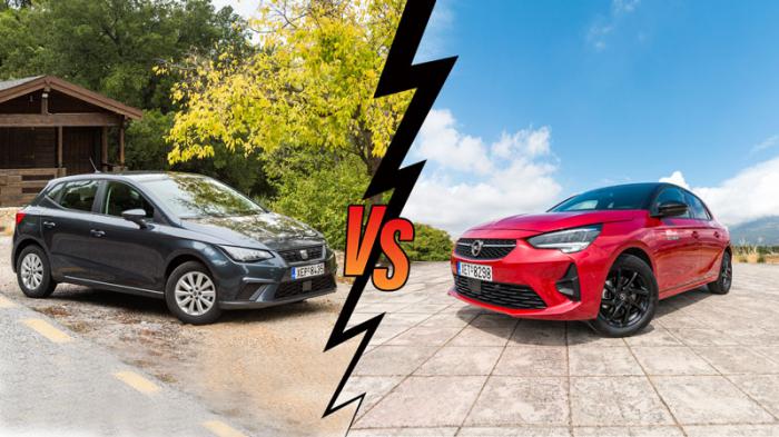 Opel Corsa 100ps VS Seat Ibiza 95ps Συγκριτικό