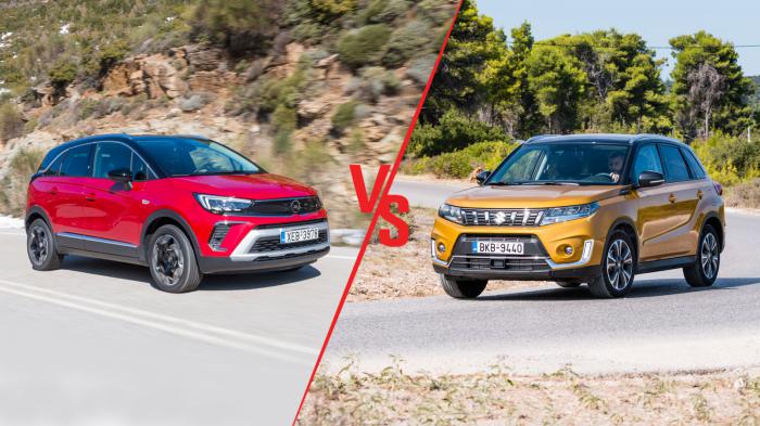 Opel Crossland 130ps Automatic VS Suzuki Vitara 129ps 4X4 Συγκριτικό