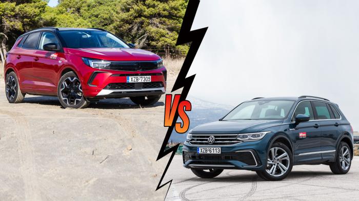 Opel Grandland VS Volkswagen Tiguan Συγκριτικό