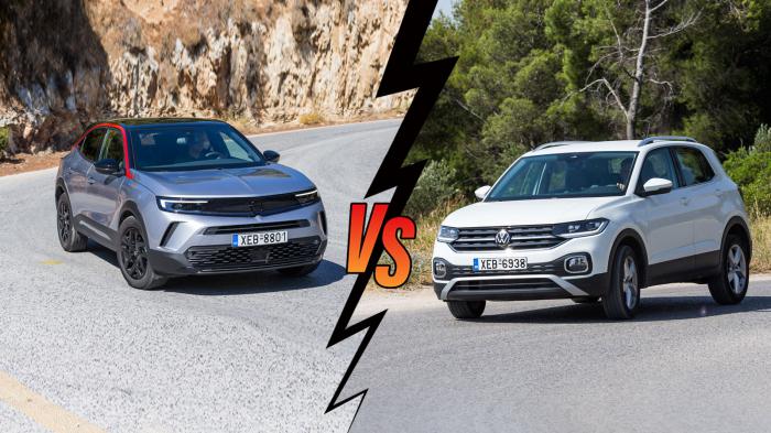 Opel Mokka 130ps Automatic VS VW T-Cross 150ps Automatic Συγκριτικό