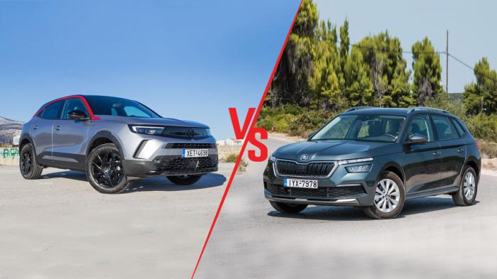 Opel Mokka 130ps Automatic VS Skoda Kamiq 150ps Automatic Συγκριτικό