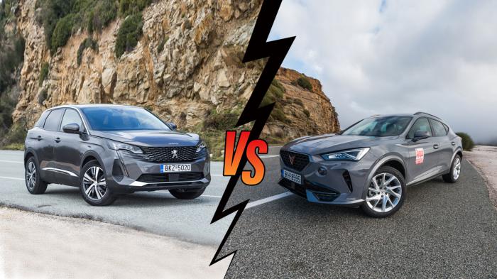 Peugeot 3008 Automatic 130ps VS Cupra Formentor Automatic 150ps Συγκριτικό