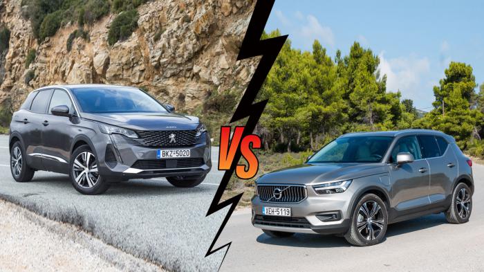 Peugeot 3008 Automatic 130ps VS Volvo XC40 Automatic 129ps Συγκριτικό