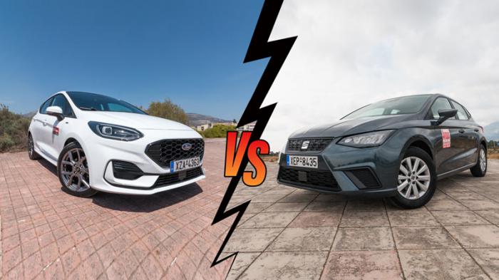 Seat Ibiza Automatic 150ps VS Ford Fiesta Automatic 125ps Συγκριτικό