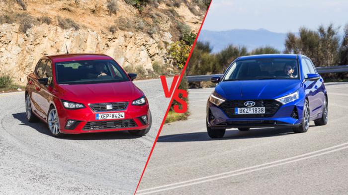 Seat Ibiza 110ps VS Hyundai i20 100ps Συγκριτικό