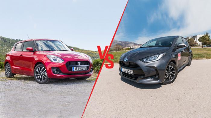 Suzuki Swift 83ps VS Toyota Yaris Συγκριτικό 