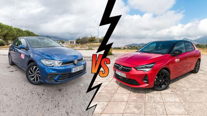 Volkswagen Polo 95ps VS Opel Corsa 100ps Συγκριτικό