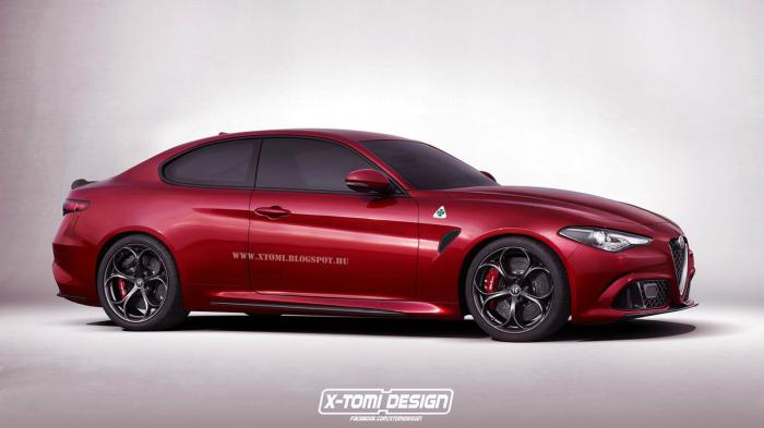 Η Alfa Romeo επισσπεύδει την Giulia Coupe και αυτή η οπτική είναι η πρόταση του ανεξάρτητου τύπου του X-Tomi Design.