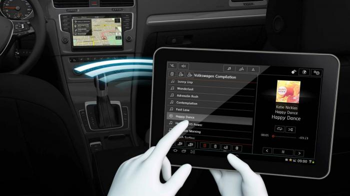 Το νέο app της VW επιτρέπει στους επιβάτες να επιλέγουν τη μουσική