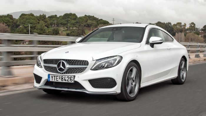 Δοκιμάζουμε την Mercedes C 180 Coupe των 156 ίππων, με το αυτόματο κιβώτιο 7G TRONIC.