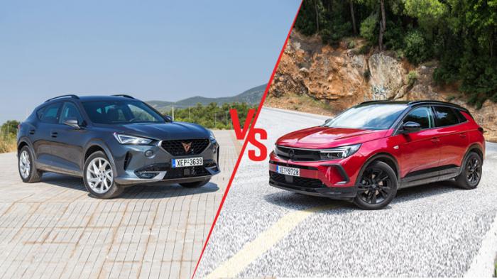 Cupra Formentor 150ps VS Opel Grandland 130ps Συγκριτικό