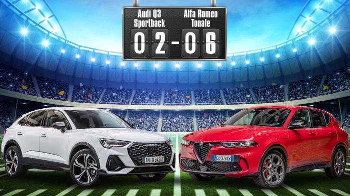 Συγκρίνουμε την Alfa Romeo Tonale με το Audi Q3 Sportback  