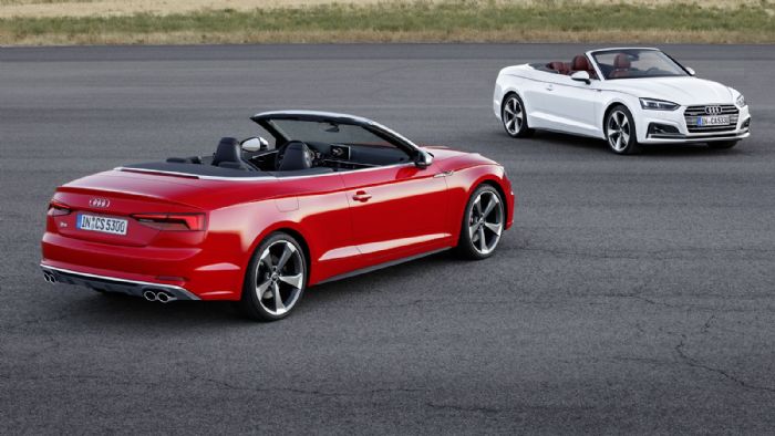 H Audi, μετά τα νέα Α5 Coupe και A5 Sportback, αποκάλυψε επίσημα και τη δεύτερη γενιά του A5 Cabriolet, όπως και τη γρήγορη έκδοση S5.