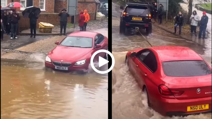 BMW σε λασπόνερα έχει κακό τέλος [video]