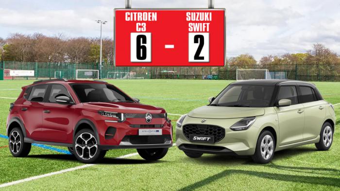 Συγκρίνουμε το Citroen C3 1,2Τ 100 PS με το Suzuki Swift Hybrid 82 PS