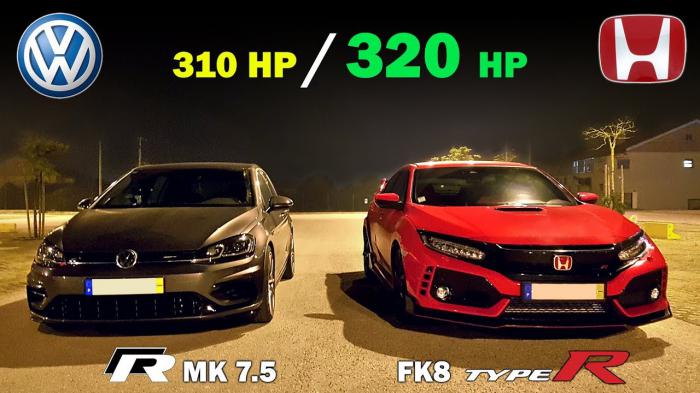 Μονομαχία Γιγάντων: Civic Type R VS Golf R [video]