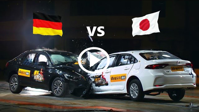Crash Test: Ιαπωνέζικο εναντίον Γερμανικού [video]