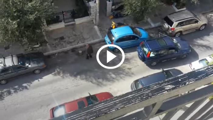 Ελληναράς νομίζει πως του ανήκει ο δρόμος μπροστά στο σπίτι του [video]