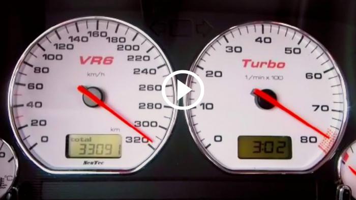 Επικό VW Golf VR6 πιάνει τα 300 χιλιόμετρα στην στιγμή [video]
