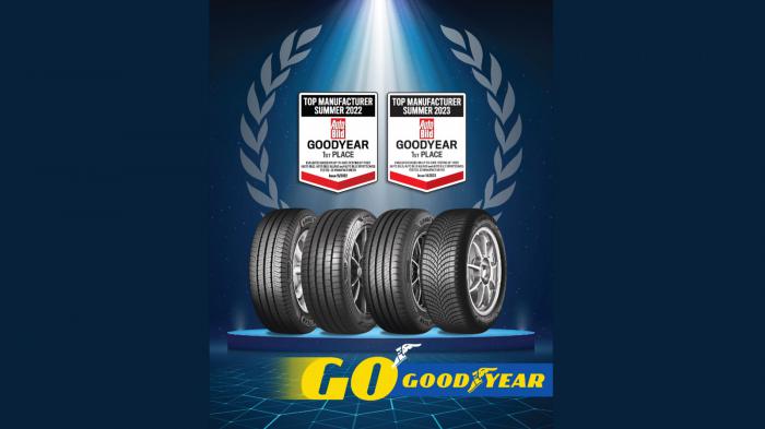 Goodyear: Κορυφαίος κατασκευαστής θερινών ελαστικών για το 2023 