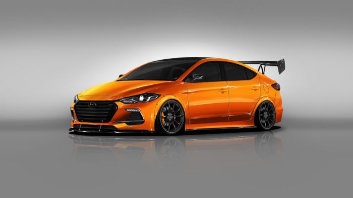  Hyundai,     Blood Type Racing,       concept         SEMA       BTR Edition Elantra Sport.