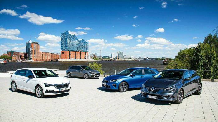 Hyundai i30 vs Kia Ceed vs Skoda Scala vs Renault Megane