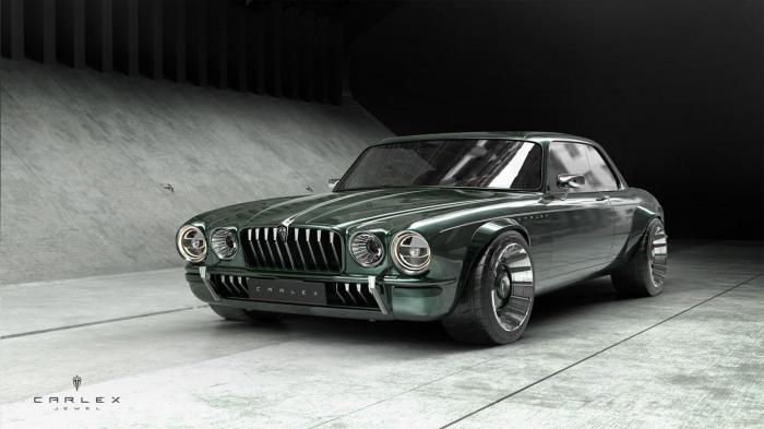 H Carlex    vintage Jaguar XJ Coupé