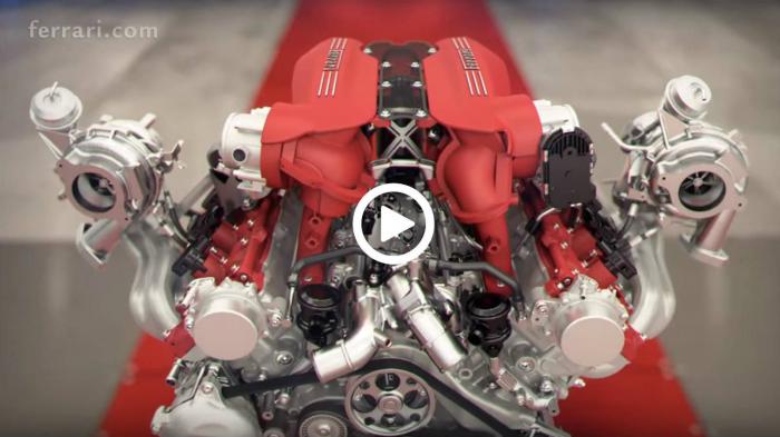 Μπες μέσα σε έναν κινητήρα Ferrari V8 Turbo [video]