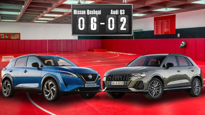 Συγκρίνουμε στα 11 βήματα το Nissan Qashqai με το Audi Q3 Συγκρίνουμε στα 11 βήματα το Nissan Qashqai με το Audi Q3