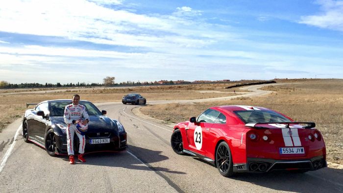 Ο Gené είχε στη διάθεσή του τρία μοντέλα: το GT-R R35, το GT-R Track Edition και το GT-R NISMO.