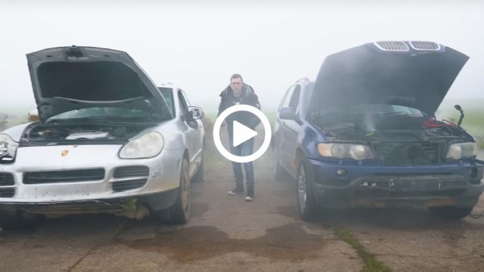Porsche Cayenne και BMW X5 χωρίς λάδι: Θα σπάσουν; [video]