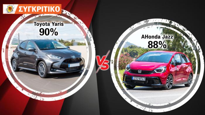 Toyota Yaris 116 PS VS Honda Jazz 122 PS Toyota Yaris 116 PS VS Honda Jazz 122 PS