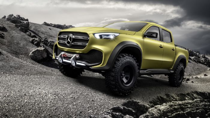 Η Mercedes-Benz παρουσίασε το πρωτότυπο Concept X-CLASS, το οποίο θα οδηγήσει σε έναν χρόνο στην X-Class, το πρώτο premium pick-up του κόσμου. Μάλιστα, οι Γερμανοί για να τονίσουν το διττό της χαρακτή