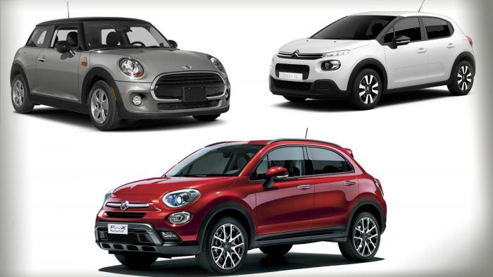 Citroen C3, Fiat 500x και Mini Cooper στο βάθρο των πιο στυλάτων μοντέλων