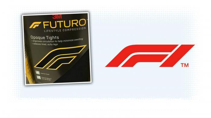 Δεξία βλέπετε το σήμα της Formula 1 και αριστερά αυτό της εταιρείας Futuro.