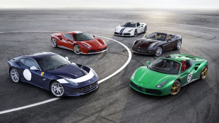 Η Ferrari ετοιμάζει 70 μοναδικά «κοστούμια» για τα μοντέλα της και μας επιδεικνύει στο Παρίσι τα 5 πρώτα, που τιμούν τα 70 χρόνια της φίρμας, αλλά και 5 θρύλους των αγώνων. Ποιο είναι το αγαπημένο σας