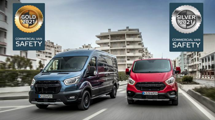 Κορυφαία ασφάλεια για τα Ford Transit και Transit Custom