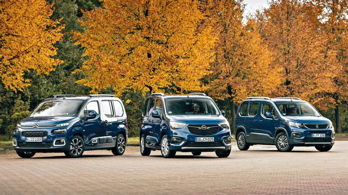 Συγκρίνουμε Citroen Berlingo με Opel Combo και Peugeot Rifter 