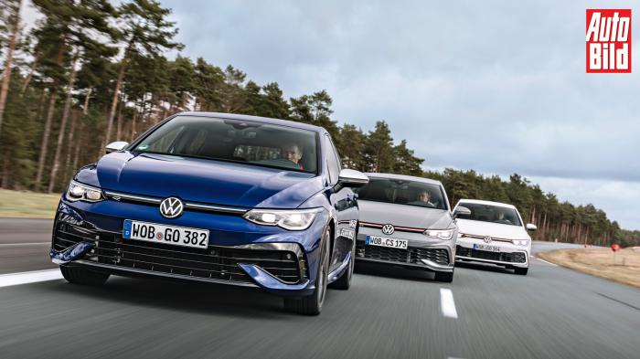 Συγκρίνουμε το VW Golf GTI με το GTI Clubsport και το Golf R