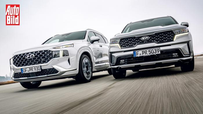 Συγκρίνουμε Hyundai Santa Fe vs KIA Sorento