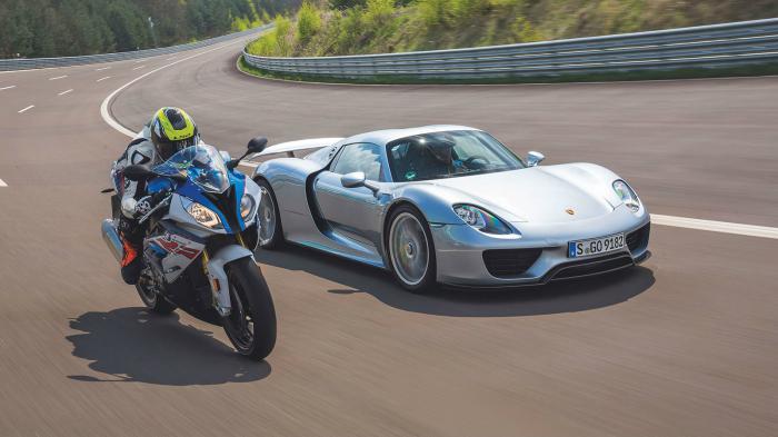 Porsche 918 Spyder VS BMW S 10000RR στο «Ring»
