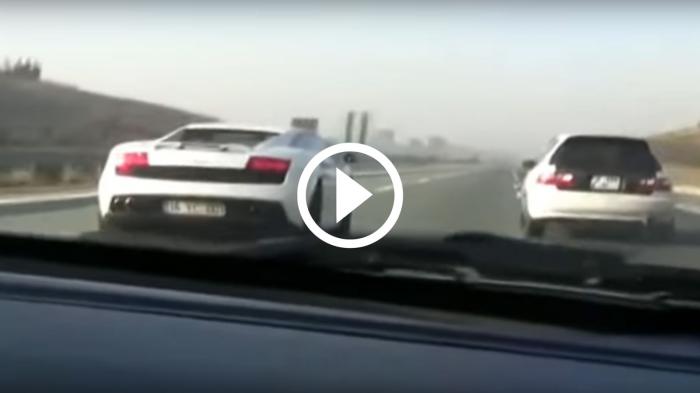 Honda πετσοκόβουν Lamborghini Gallardo [video]