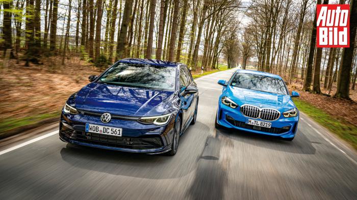 Συγκρίνουμε VW Golf 1.5 eTSI με BMW 118i 