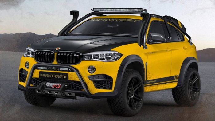 Το Manhart MHX6 Dirt² Concept στηρίζεται στην υπάρχουσα ΒΜW X6 M, μόνο που έχει ισχύ 900 ίππων και ροπή 1200 Nm.