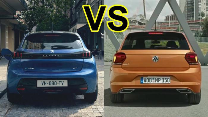 Peugeot 208 vs VW Polo [video]