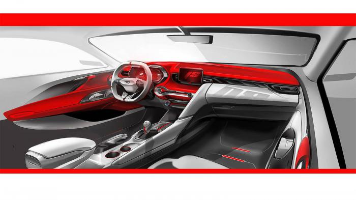 Μερικές ακόμα teaser εικόνες του νέου Veloster έδωσε στη δημοσιότητα η Hyundai μέσα στις οποίες εμφανίζεται και το εσωτερικού του μοντέλου.
