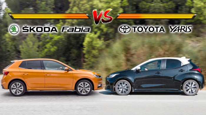 Η ολοκαίνουργια Skoda Fabia εναντίον του best seller Toyota Yaris